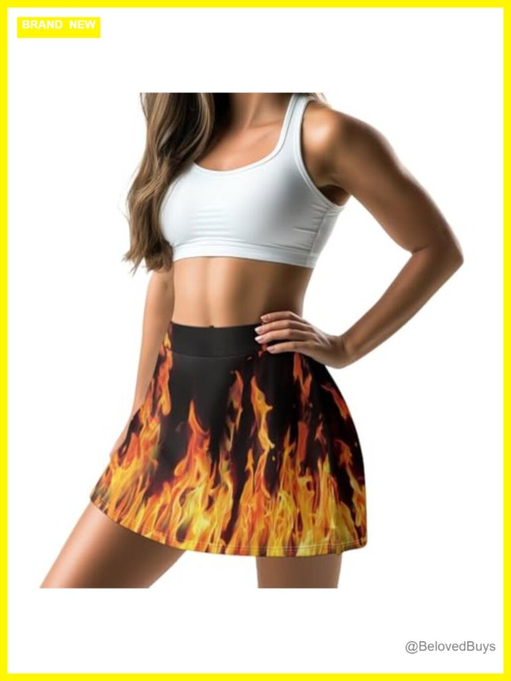 Women's Athletic Tennis Golf Skort with Pockets High Waisted Skirt